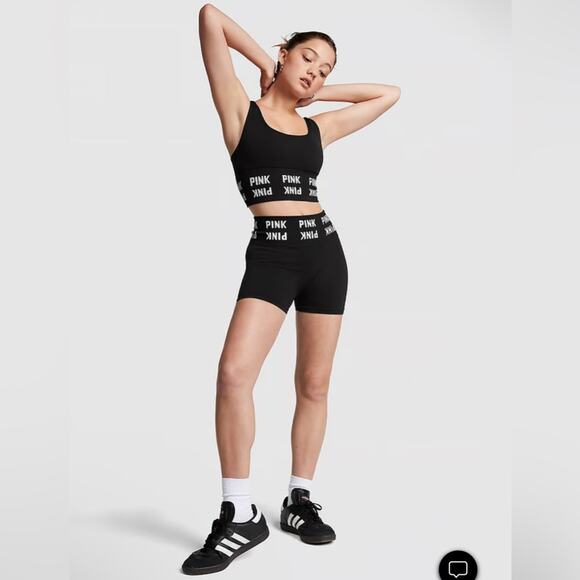 NWT Victoria’s Secret Seamless Scoop Neck Sports Bra and 3” Seamless Sho… - Picture 1 of 10